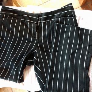 Black and Striped Slacks